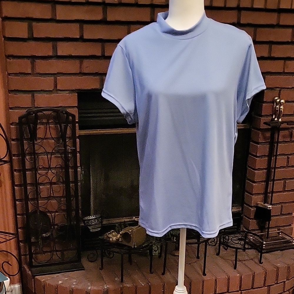 Light Blue Short Sleeve Top